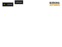 Tablet Screenshot of burkinahealthfoundation.org